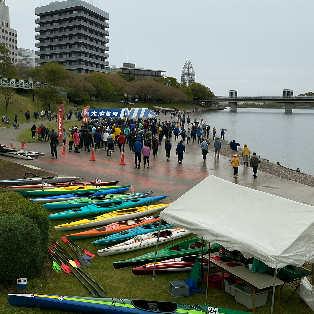 2025年岡山城後楽園カヌー駅伝大会